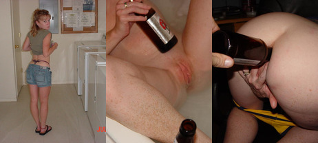 Anal with beer bottle pic