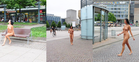 Woman Walking Naked In Public